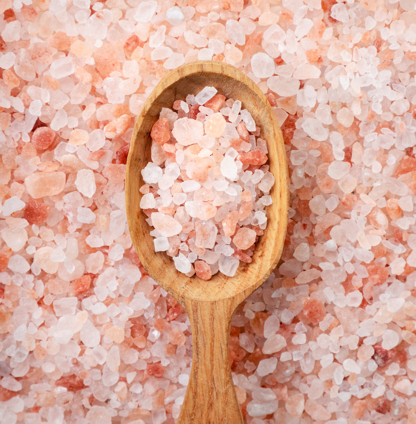 Himalayan Pink Salt in a Spoon
